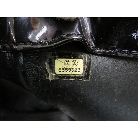 CHANEL Glossy Black Tote with Stud Accents - Picture 11 of 16